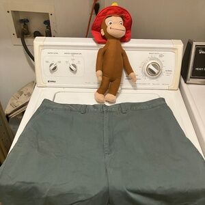 POLO RALPH LAUREN CLASSIC FIT SHORTS 100% COTTON EUC CRISP Olive